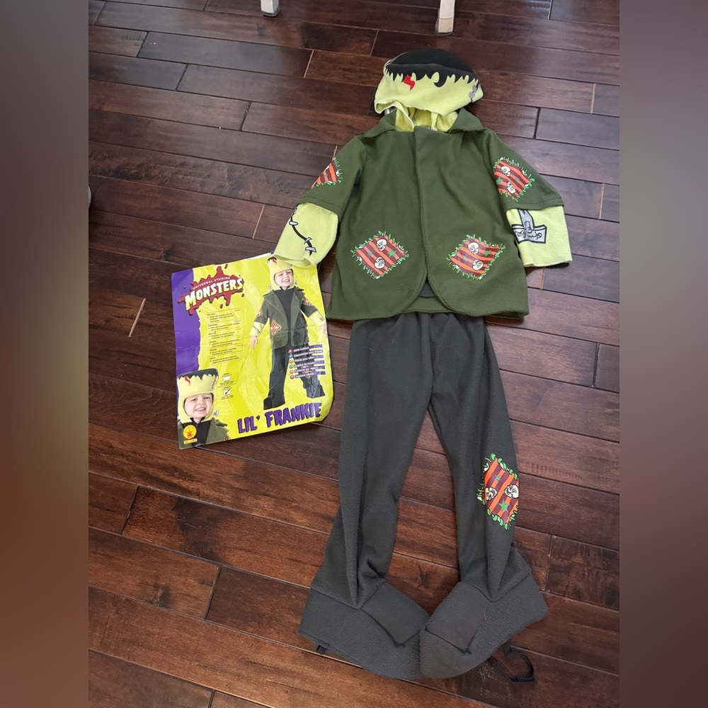 🎃Rubie's Lil' Frankie Kids Costume - Green and Black